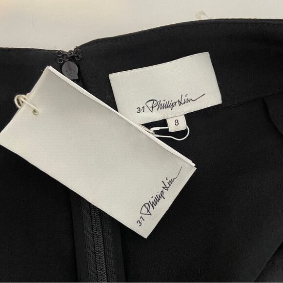 NWT 3.1 Phillip Lim Silk Pleated Tapered pant with Waist Tab Extension size 8 - Picture 7 of 9